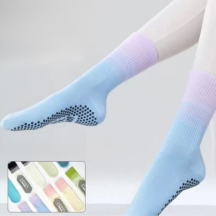 Calze da yoga da donna Olivenorma a metà polpaccio, ad alta elasticità, antiscivolo, con punti in silicone, resistenti agli urti e con supporto per l'equilibrio. - image 5