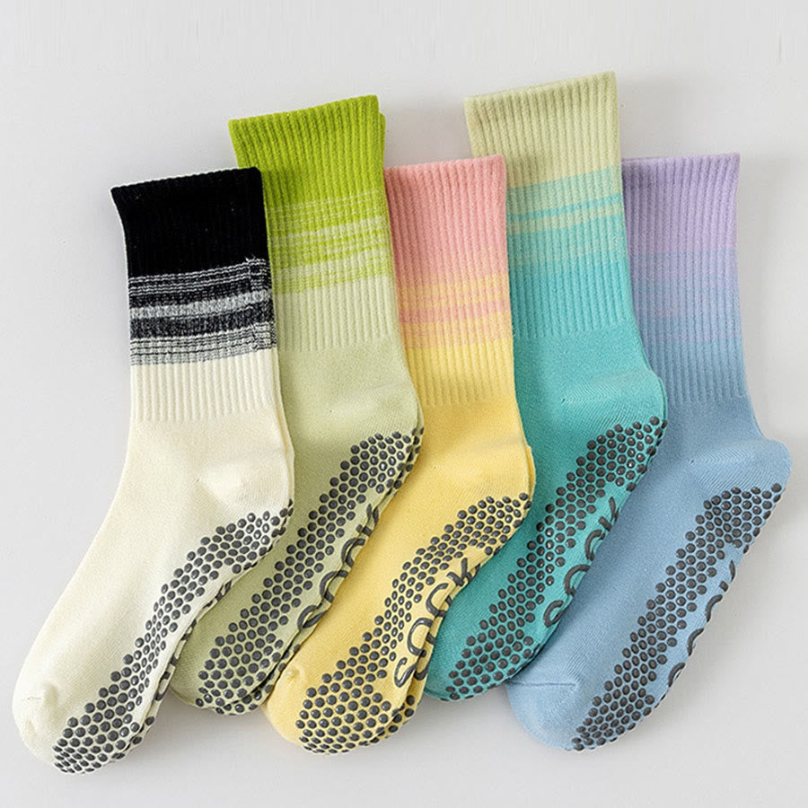 Calze da yoga da donna Olivenorma a metà polpaccio, ad alta elasticità, antiscivolo, con punti in silicone, resistenti agli urti e con supporto per l'equilibrio. - image 8