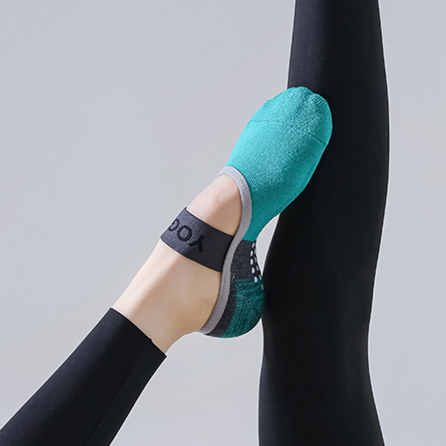 Calze da yoga Olivenorma con fodera interna nascosta, suola intera antiscivolo, assorbimento degli urti, in morbido cotone traspirante, ideali per allenamento, perfette per donna. - image 6