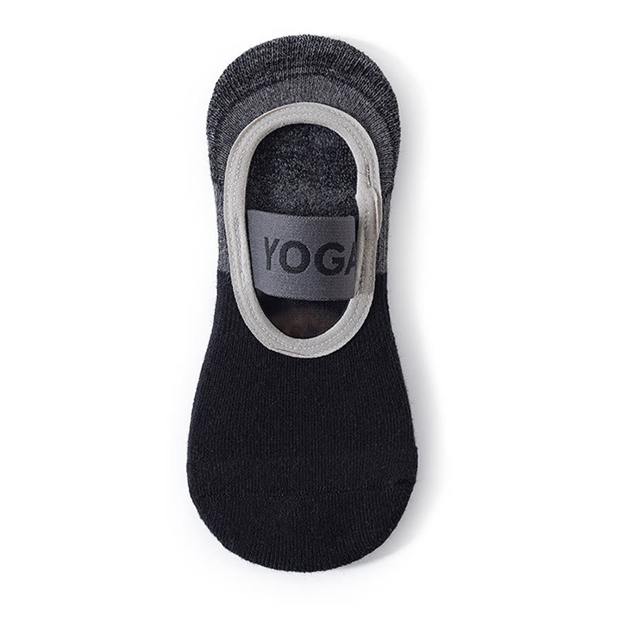 Calze da yoga Olivenorma con fodera interna nascosta, suola intera antiscivolo, assorbimento degli urti, in morbido cotone traspirante, ideali per allenamento, perfette per donna. - Nero inchiostro - 10 paia - image 8