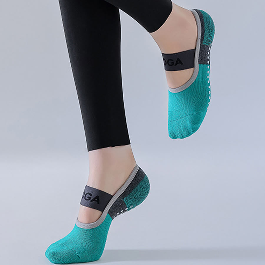 Calze da yoga Olivenorma con fodera interna nascosta, suola intera antiscivolo, assorbimento degli urti, in morbido cotone traspirante, ideali per allenamento, perfette per donna. - image 5