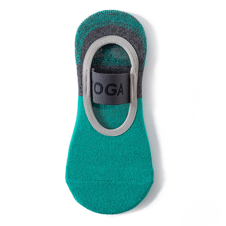 Calze da yoga Olivenorma con fodera interna nascosta, suola intera antiscivolo, assorbimento degli urti, in morbido cotone traspirante, ideali per allenamento, perfette per donna. - Verde avocado - 10 paia - image 4