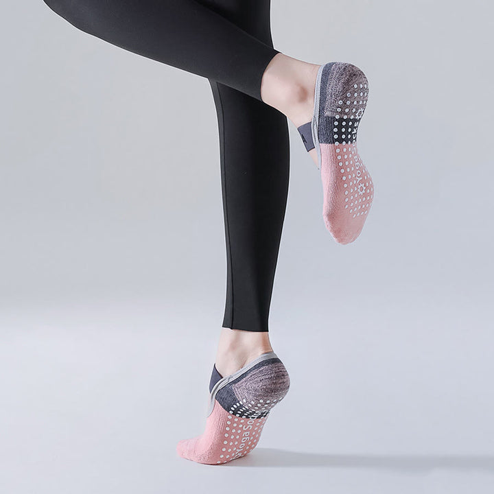 Calze da yoga Olivenorma con fodera interna nascosta, suola intera antiscivolo, assorbimento degli urti, in morbido cotone traspirante, ideali per allenamento, perfette per donna. - image 12