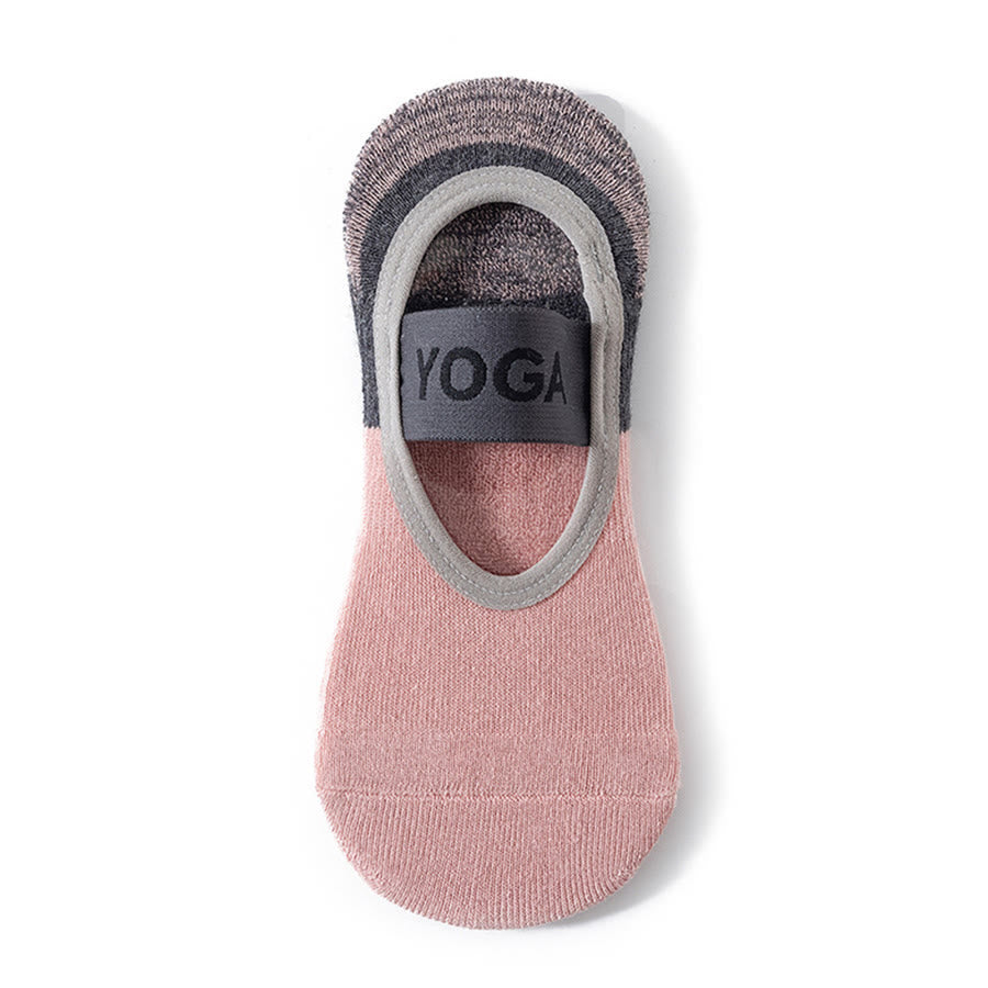 Calze da yoga Olivenorma con fodera interna nascosta, suola intera antiscivolo, assorbimento degli urti, in morbido cotone traspirante, ideali per allenamento, perfette per donna. - Rosa - 10 paia - image 10