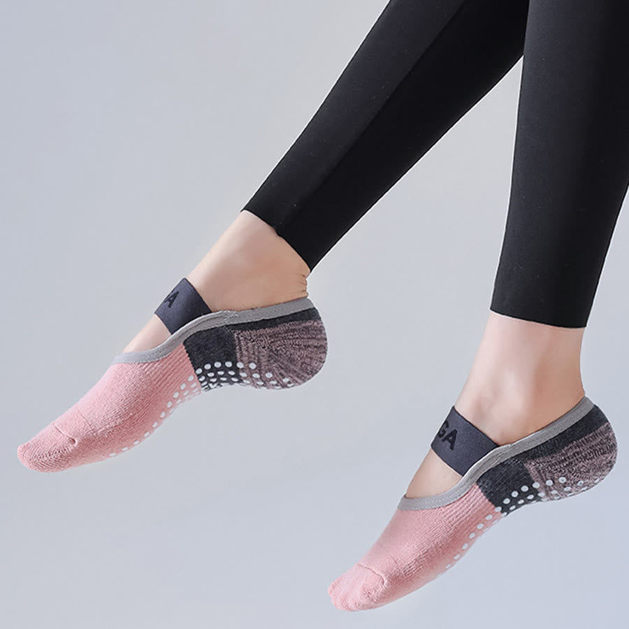 Calze da yoga Olivenorma con fodera interna nascosta, suola intera antiscivolo, assorbimento degli urti, in morbido cotone traspirante, ideali per allenamento, perfette per donna. - image 11