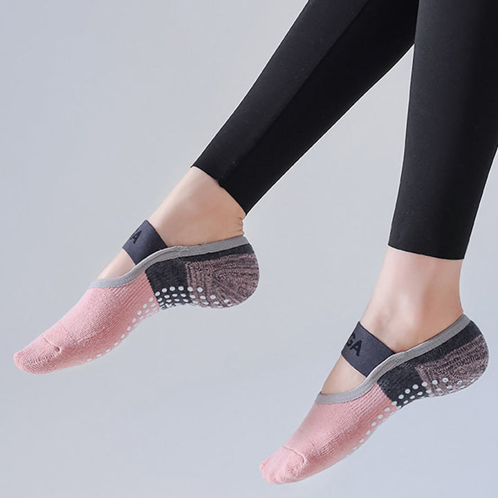 Calze da yoga Olivenorma con fodera interna nascosta, suola intera antiscivolo, assorbimento degli urti, in morbido cotone traspirante, ideali per allenamento, perfette per donna. - image 11