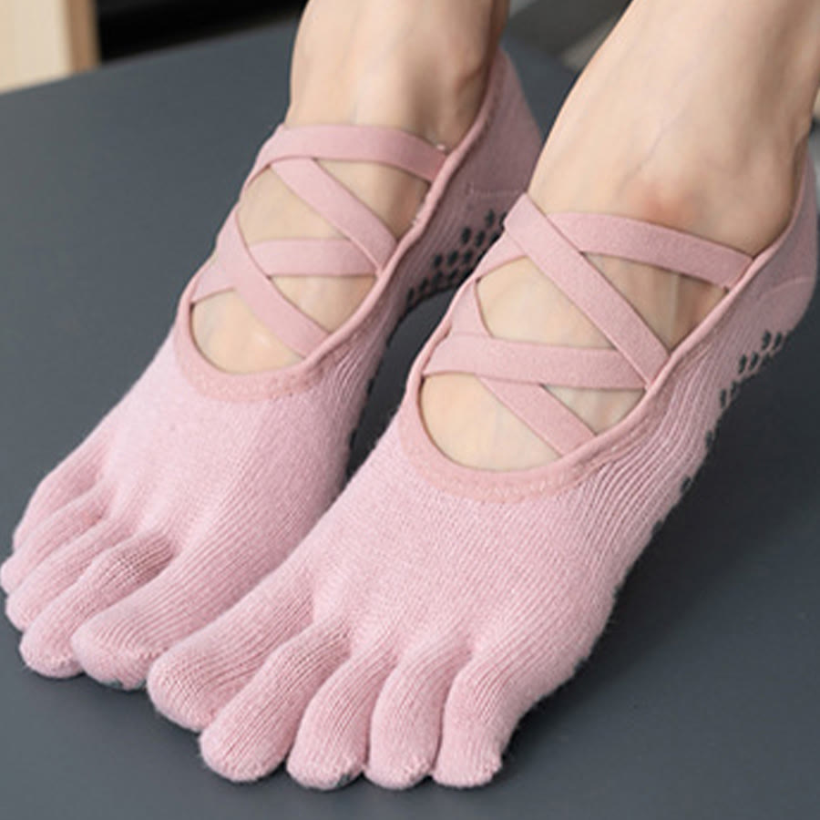 Calzini da yoga da donna Olivenorma Five Toe in silicone antiscivolo con assorbimento degli urti, vestibilità aderente, adatti a tutte le situazioni e attività indoor. - image 7