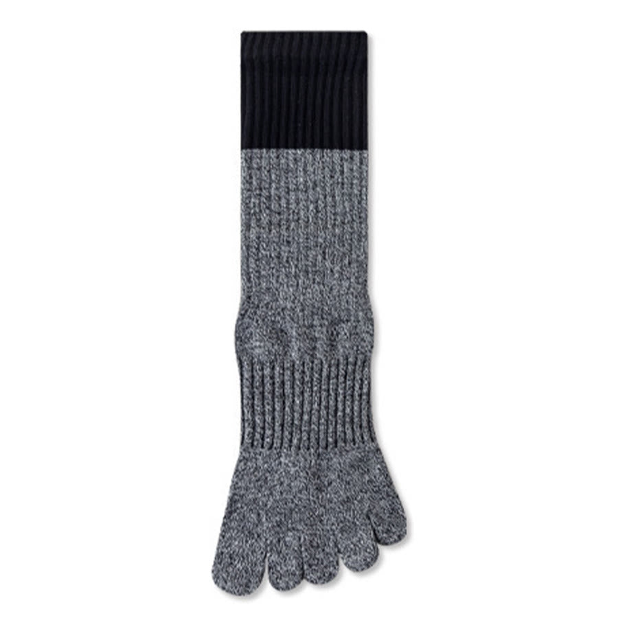 Calze da yoga Olivenorma ad alta elasticità, lunghezza a metà polpaccio, suola intera in silicone antiscivolo, ammortizzanti, silenziose, per sport e fitness, calze da yoga da donna. - Grigio Heather - 10 paia - image 15