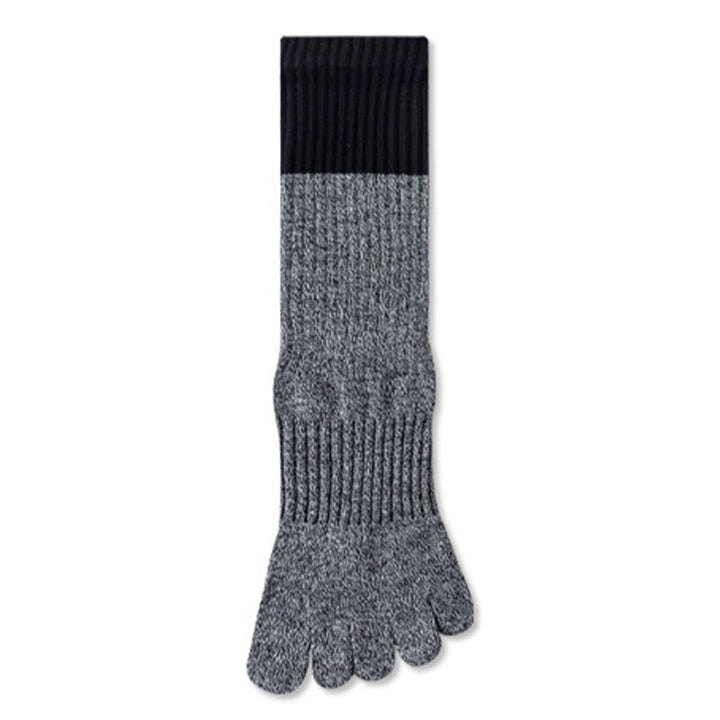 Calze da yoga Olivenorma ad alta elasticità, lunghezza a metà polpaccio, suola intera in silicone antiscivolo, ammortizzanti, silenziose, per sport e fitness, calze da yoga da donna. - Grigio Heather - 10 paia - image 15