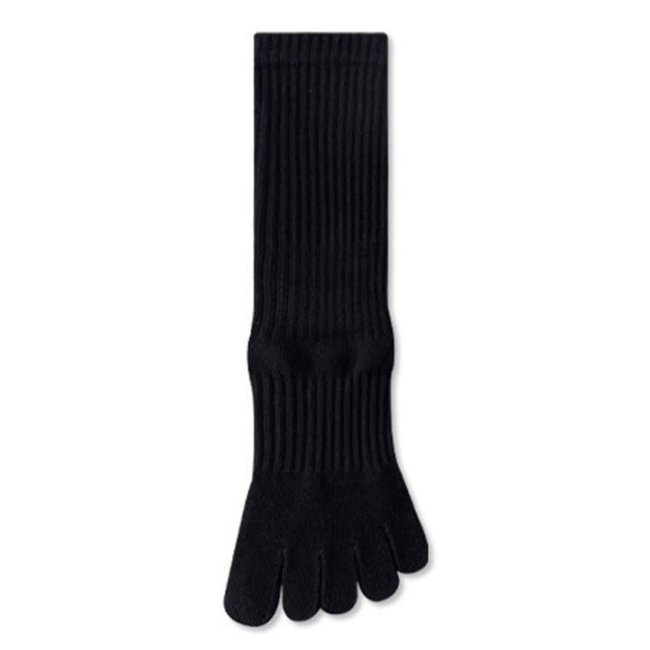 Calze da yoga Olivenorma ad alta elasticità, lunghezza a metà polpaccio, suola intera in silicone antiscivolo, ammortizzanti, silenziose, per sport e fitness, calze da yoga da donna. - Nero - 10 paia - image 18