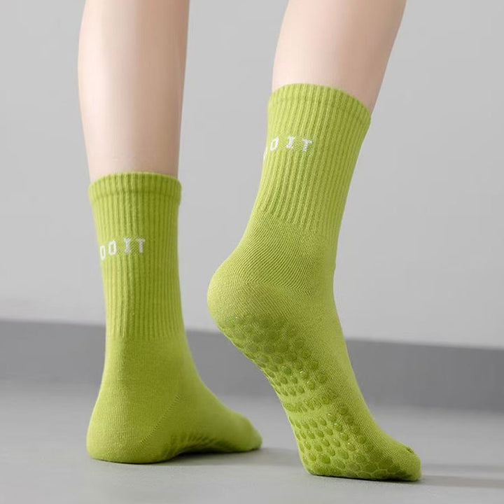 Calze da yoga da donna Olivenorma a tubo medio, elasticizzate, a copertura totale, antiscivolo, con supporto in silicone, ideali per sport e situazioni multiple. - image 17
