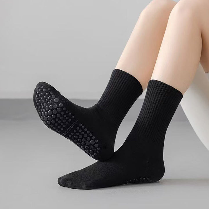 Calze da yoga da donna Olivenorma a tubo medio, elasticizzate, a copertura totale, antiscivolo, con supporto in silicone, ideali per sport e situazioni multiple. - image 4