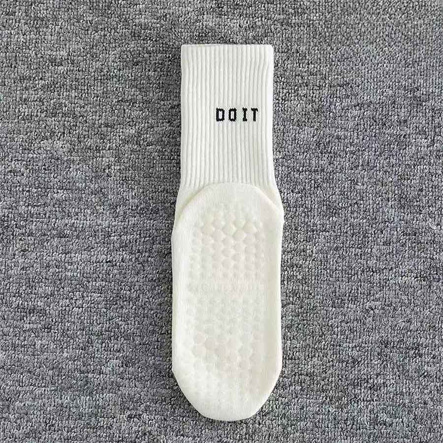 Calze da yoga da donna Olivenorma a tubo medio, elasticizzate, a copertura totale, antiscivolo, con supporto in silicone, ideali per sport e situazioni multiple. - Bianco - 10 paia - image 9