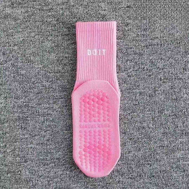Calze da yoga da donna Olivenorma a tubo medio, elasticizzate, a copertura totale, antiscivolo, con supporto in silicone, ideali per sport e situazioni multiple. - Rosa - 10 paia - image 14
