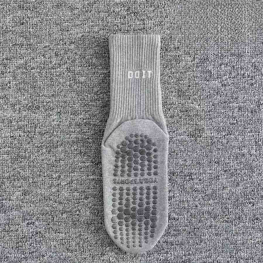 Calze da yoga da donna Olivenorma a tubo medio, elasticizzate, a copertura totale, antiscivolo, con supporto in silicone, ideali per sport e situazioni multiple. - Grigio - 10 paia - image 10