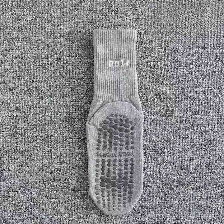 Calze da yoga da donna Olivenorma a tubo medio, elasticizzate, a copertura totale, antiscivolo, con supporto in silicone, ideali per sport e situazioni multiple. - Grigio - 10 paia - image 10