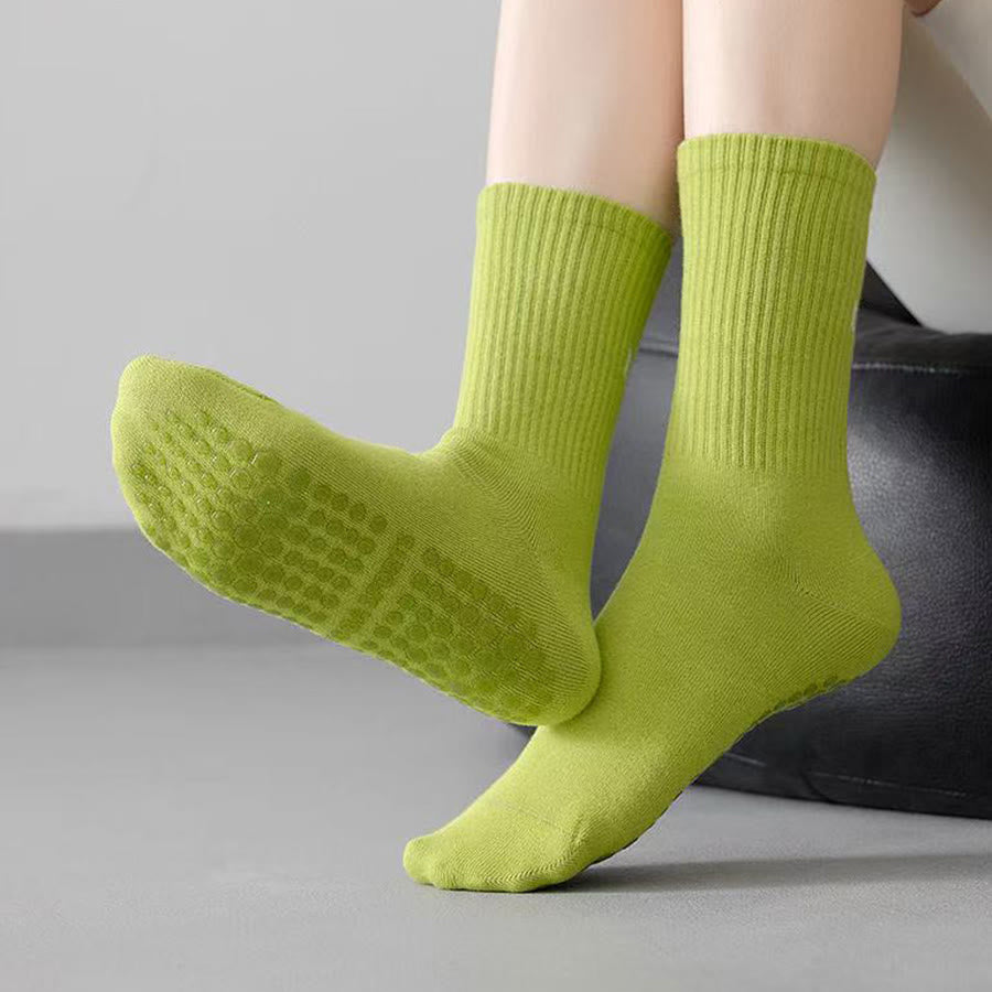 Calze da yoga da donna Olivenorma a tubo medio, elasticizzate, a copertura totale, antiscivolo, con supporto in silicone, ideali per sport e situazioni multiple. - image 18