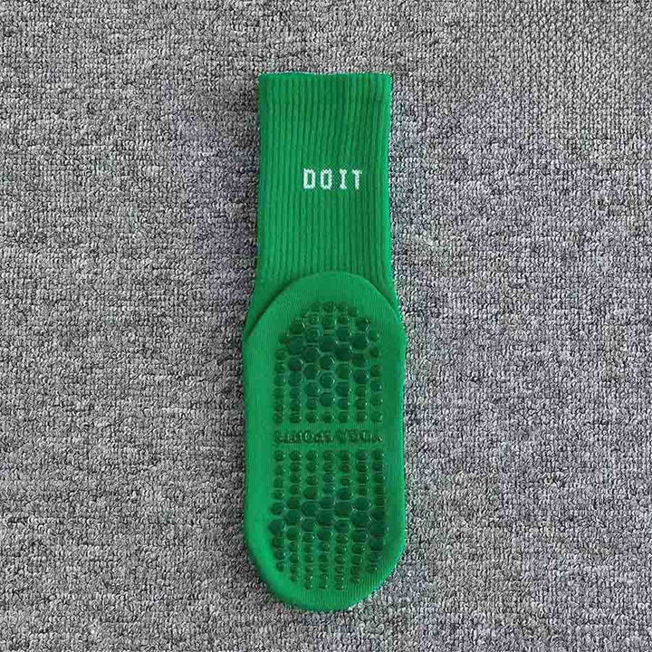 Calze da yoga da donna Olivenorma a tubo medio, elasticizzate, a copertura totale, antiscivolo, con supporto in silicone, ideali per sport e situazioni multiple. - Verde - 10 paia - image 15
