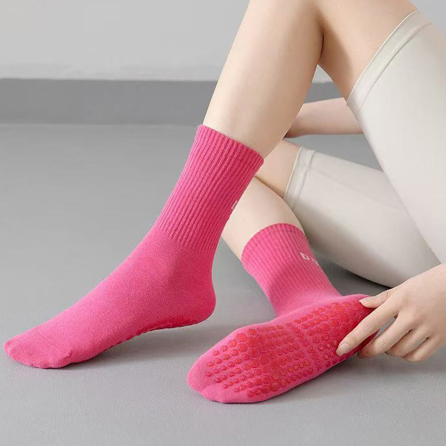 Calze da yoga da donna Olivenorma a tubo medio, elasticizzate, a copertura totale, antiscivolo, con supporto in silicone, ideali per sport e situazioni multiple. - image 13