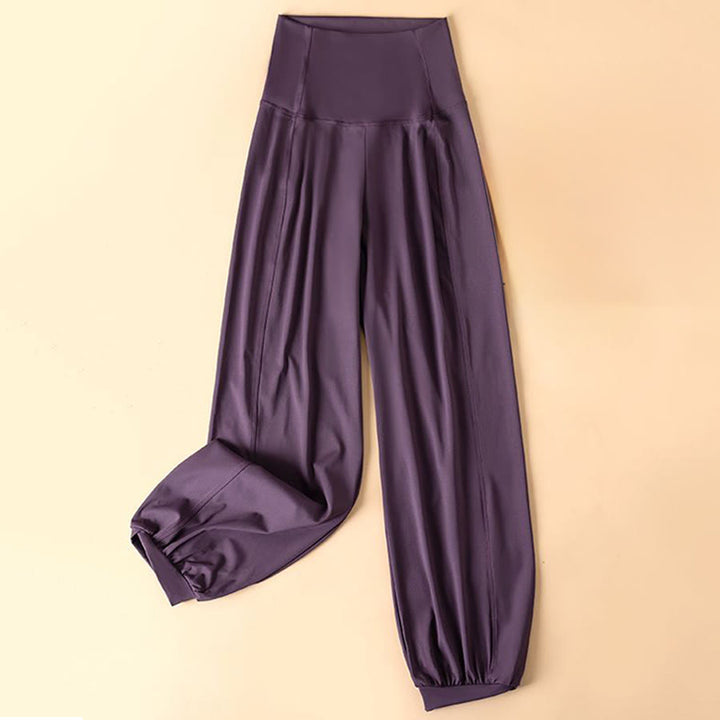 Pantaloni da jogging harem Olivenorma a vita alta, gamba larga e casual, ideali per il fitness. - image 0