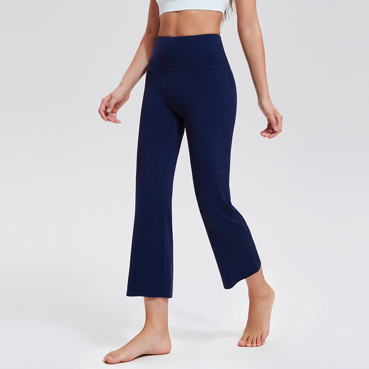 Pantaloni da yoga/fitness da donna Olivenorma a vita alta, modello Eight Points Micro Flare Slim. - image 12
