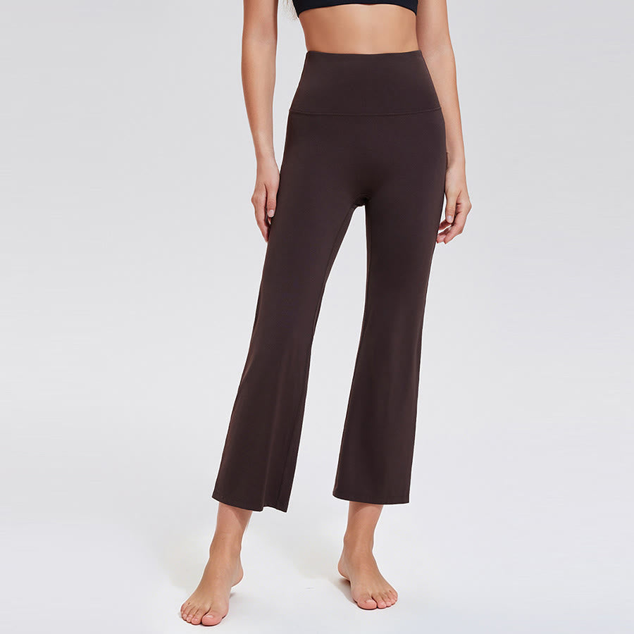 Pantaloni da yoga/fitness da donna Olivenorma a vita alta, modello Eight Points Micro Flare Slim. - image 10
