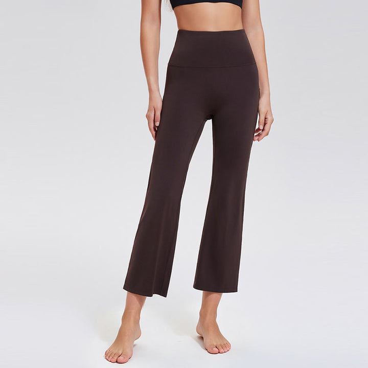Pantaloni da yoga/fitness da donna Olivenorma a vita alta, modello Eight Points Micro Flare Slim. - image 10