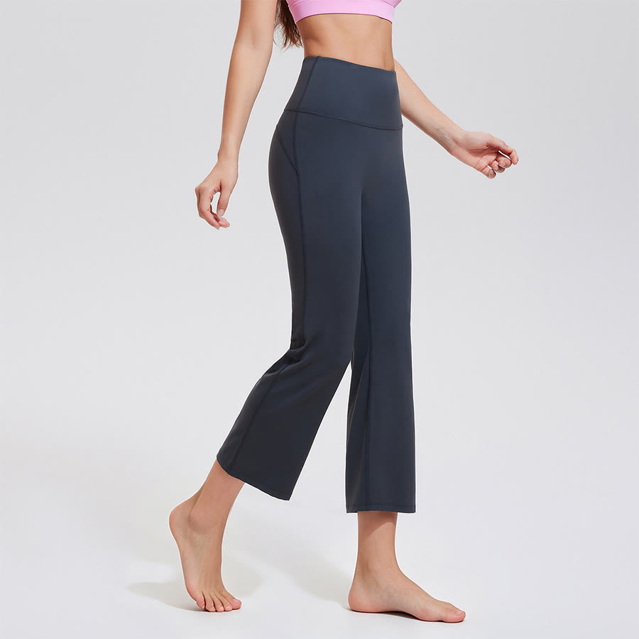 Pantaloni da yoga/fitness da donna Olivenorma a vita alta, modello Eight Points Micro Flare Slim. - image 2
