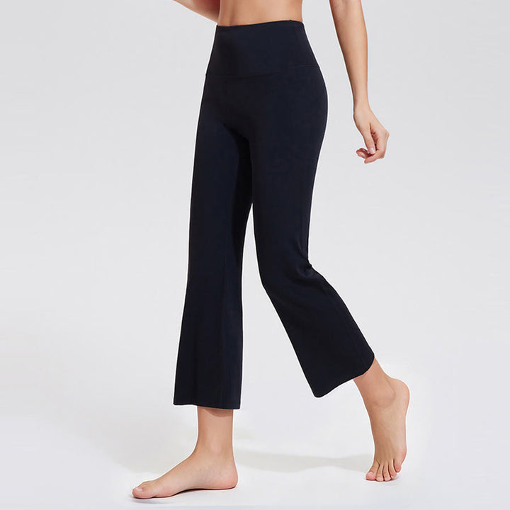 Pantaloni da yoga/fitness da donna Olivenorma a vita alta, modello Eight Points Micro Flare Slim. - image 7