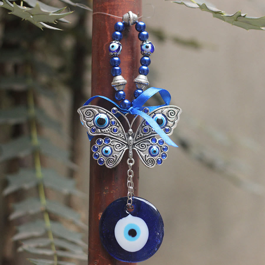 Ornamento decorativo Olivenorma Retro Butterfly Evil Eye Lucky Blessing - Occhio di farfalla contro il male - image 0