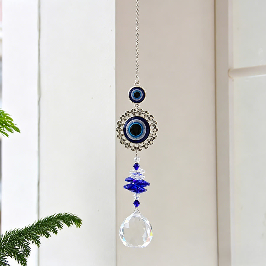 Ornamento da appendere Olivenorma Multi Style Evil Eye Crystal Capture Ornament - Occhio grande - image 8