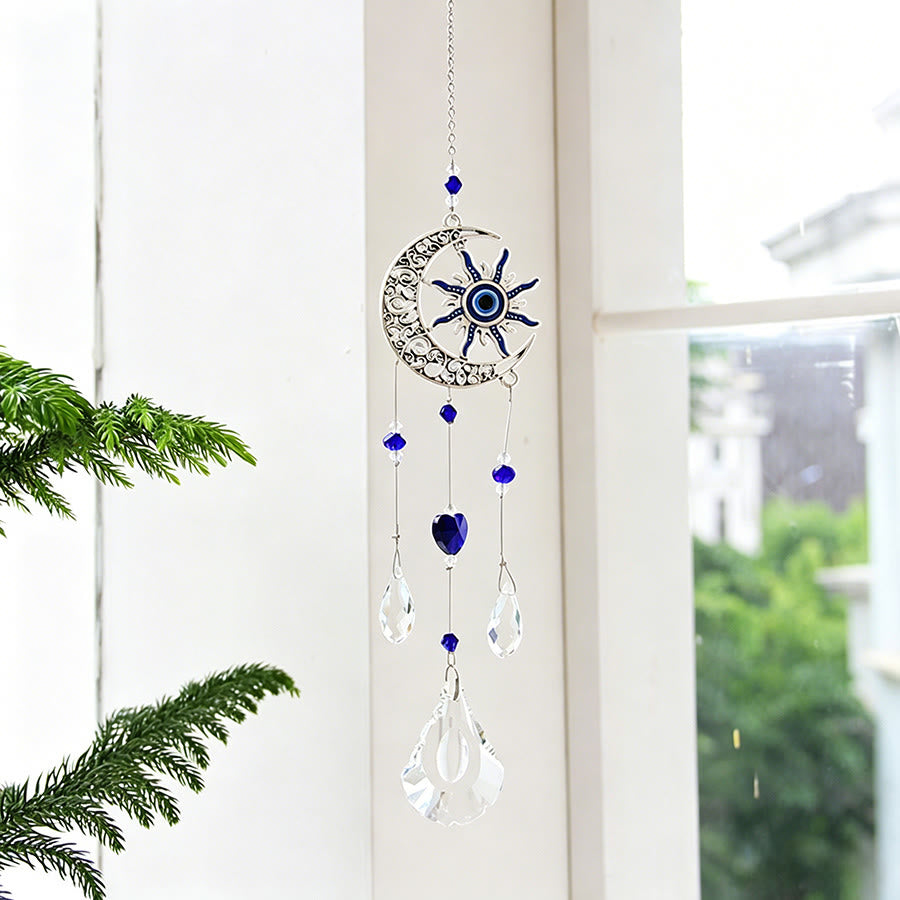 Ornamento da appendere Olivenorma Multi Style Evil Eye Crystal Capture Ornament - Luna - image 4