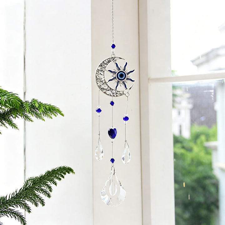 Ornamento da appendere Olivenorma Multi Style Evil Eye Crystal Capture Ornament - Luna - image 4
