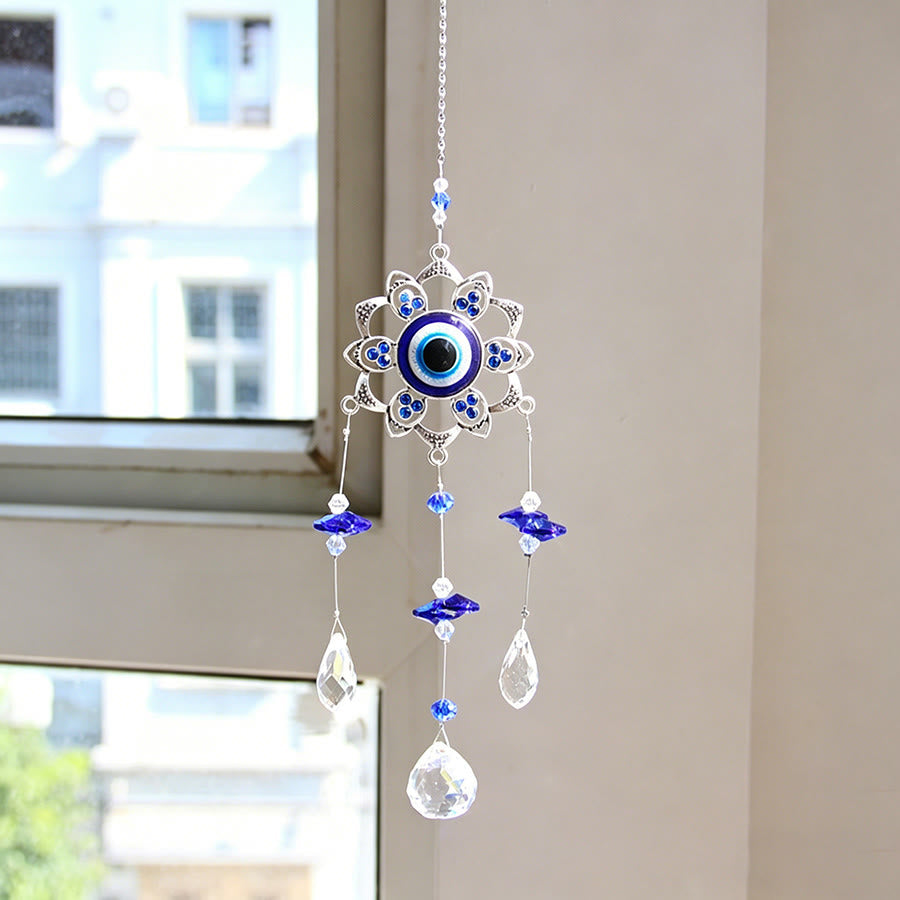 Ornamento da appendere Olivenorma Multi Style Evil Eye Crystal Capture Ornament - Fiore - image 9