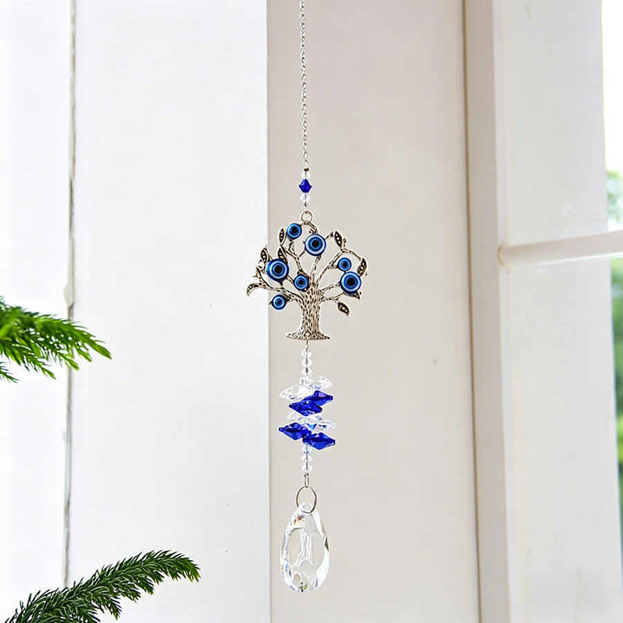 Ornamento da appendere Olivenorma Multi Style Evil Eye Crystal Capture Ornament - Albero cavo - image 6