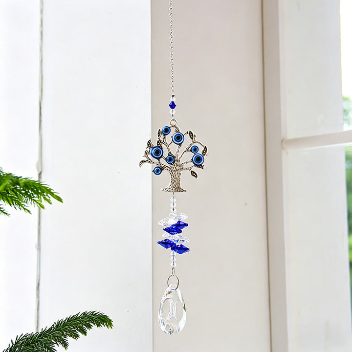 Ornamento da appendere Olivenorma Multi Style Evil Eye Crystal Capture Ornament - Albero cavo - image 6