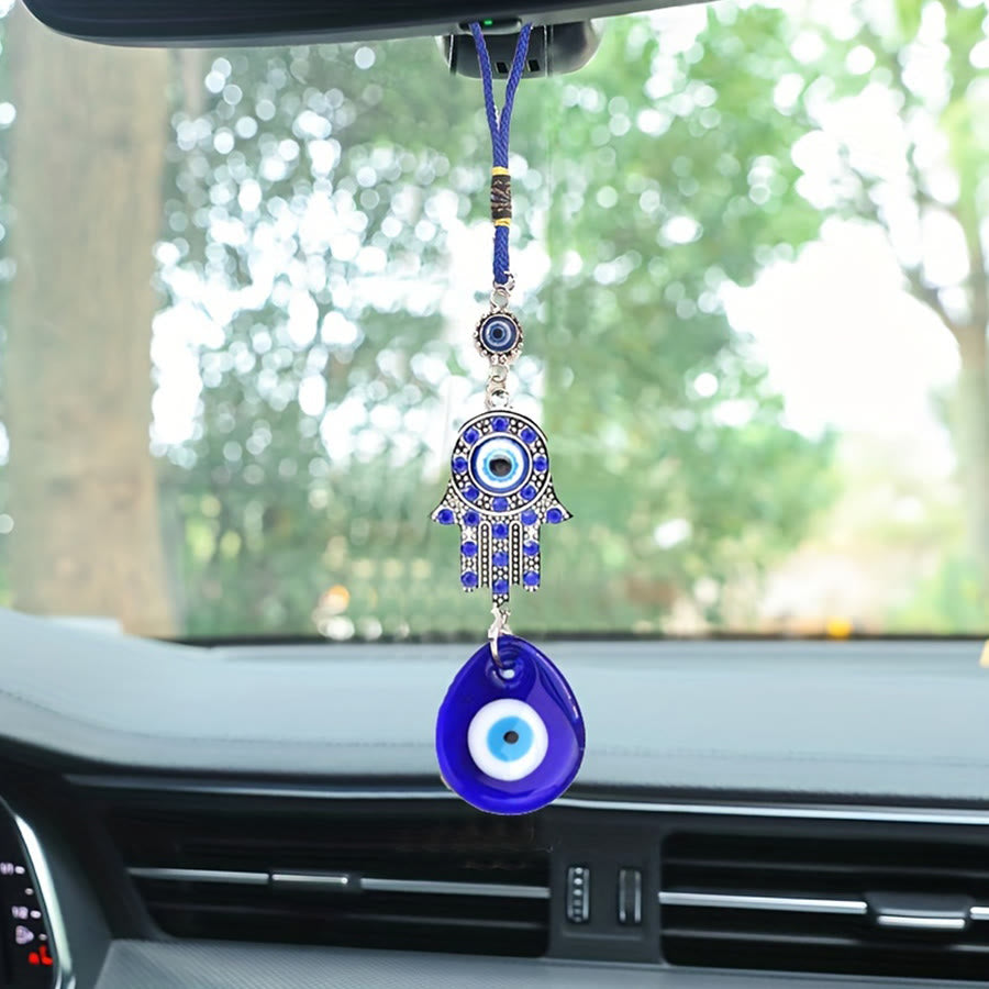 Olivenorma Hamsa Mano Occhio di Allah Portafortuna Benedizione Ornamento Protettivo da Appendere Benedizione Protezione - Hamsa (occhio del male) - image 0