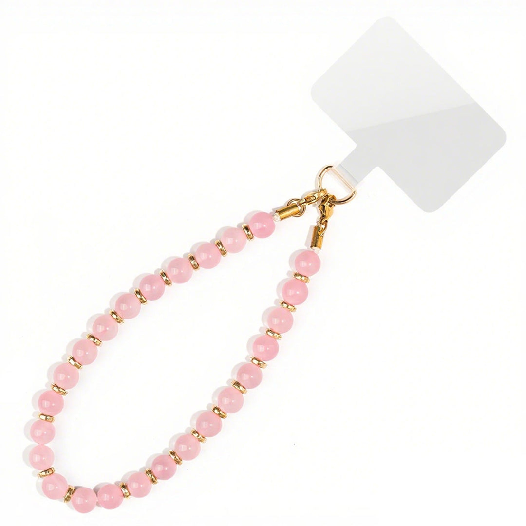 Cinghia protettiva portatile per cellulare Olivenorma Chic, assemblata a mano con perline e realizzata a mano. - Quarzo rosa - image 20