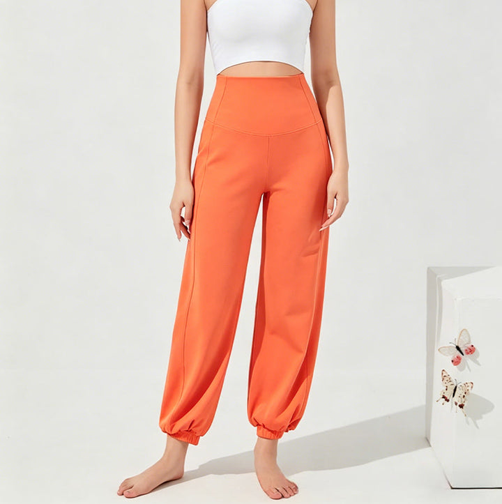 Pantaloni da yoga larghi a vita alta e lunghezza alla caviglia Olivenorma da donna. - Arancia - XL - image 18