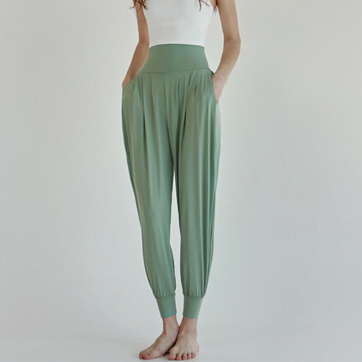 Pantaloni da jogging/yoga da donna Olivenorma Ultra High Waist Pleated Loose Harem Jogger. - image 24