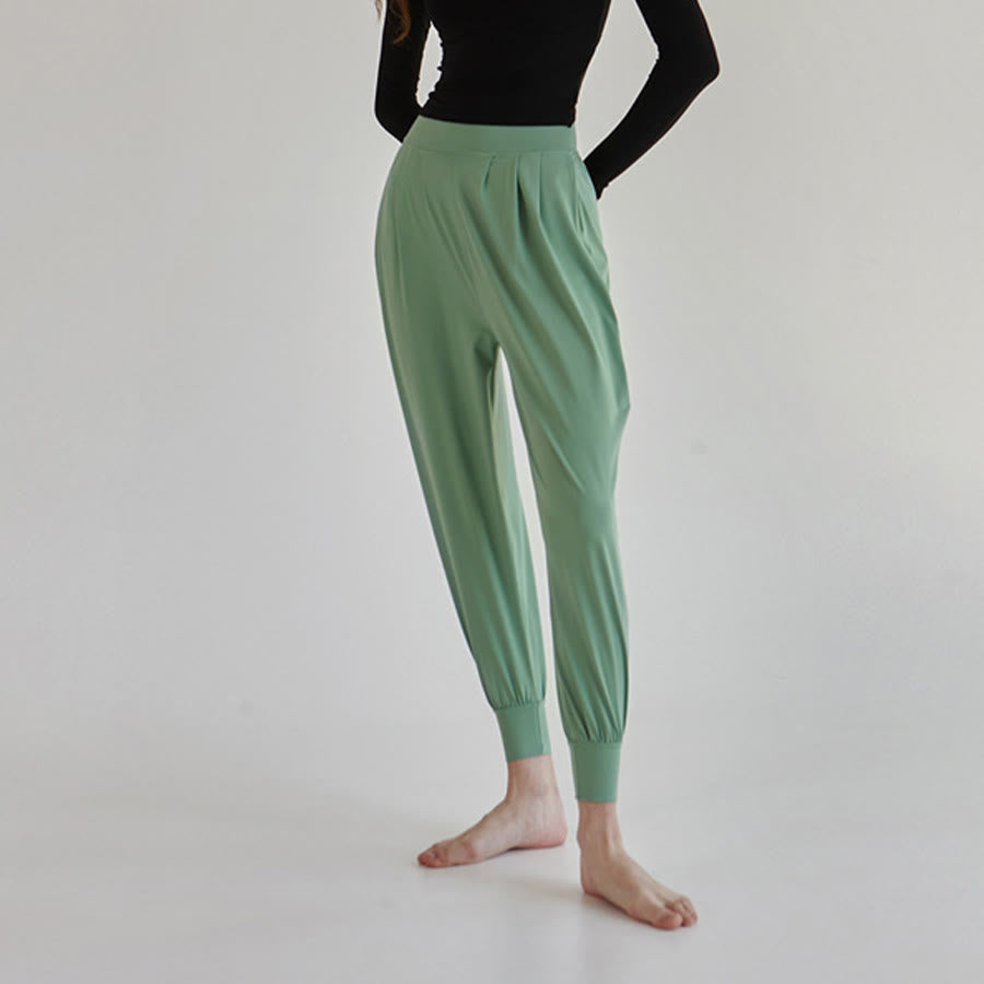 Pantaloni da jogging/yoga da donna Olivenorma Ultra High Waist Pleated Loose Harem Jogger. - image 25