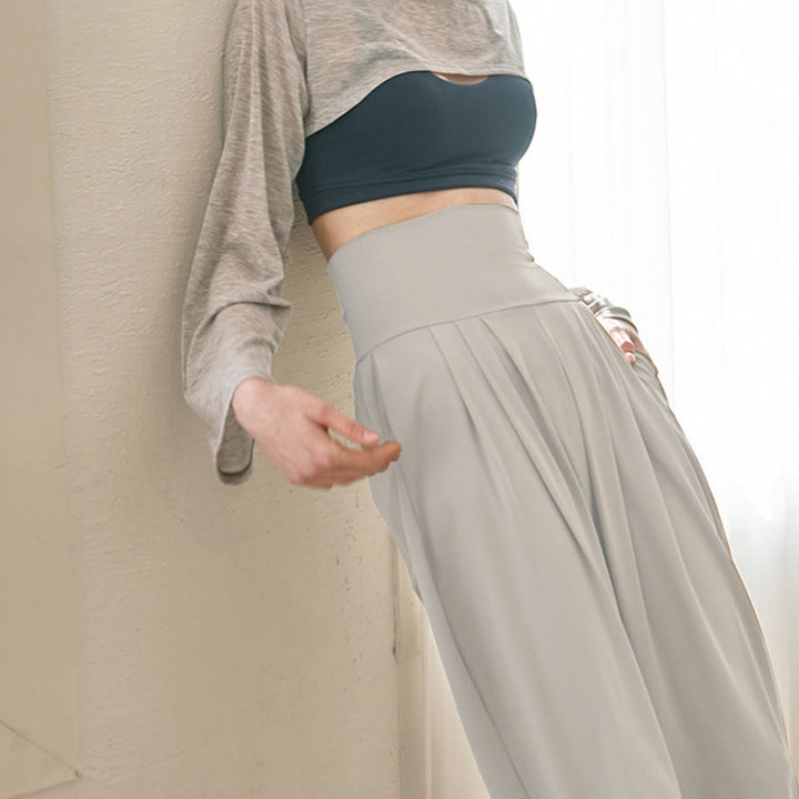 Pantaloni da jogging/yoga da donna Olivenorma Ultra High Waist Pleated Loose Harem Jogger. - image 4