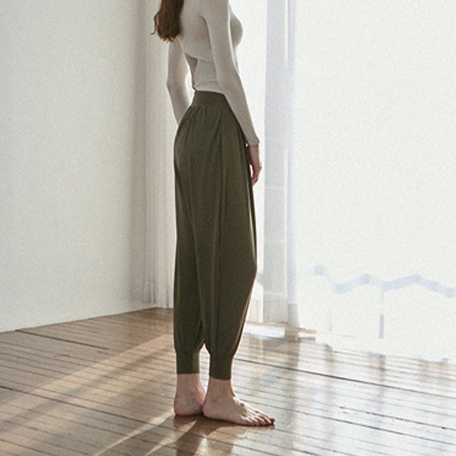 Pantaloni da jogging/yoga da donna Olivenorma Ultra High Waist Pleated Loose Harem Jogger. - image 19