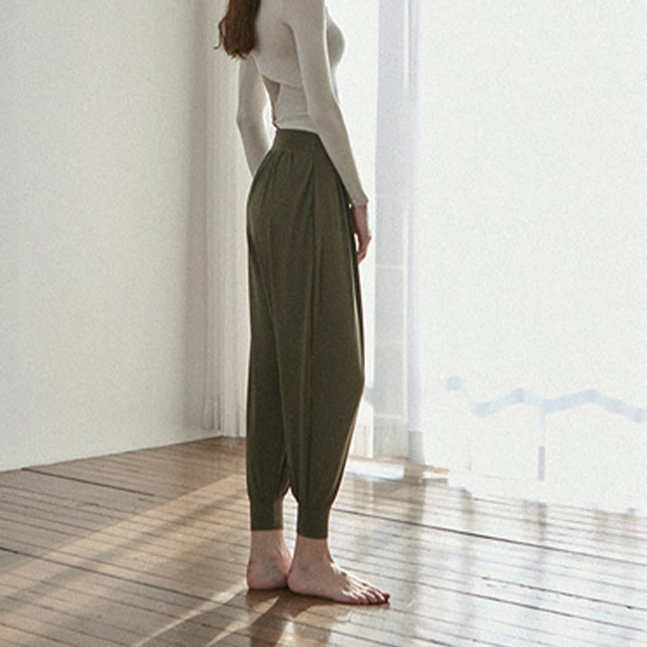 Pantaloni da jogging/yoga da donna Olivenorma Ultra High Waist Pleated Loose Harem Jogger. - image 19