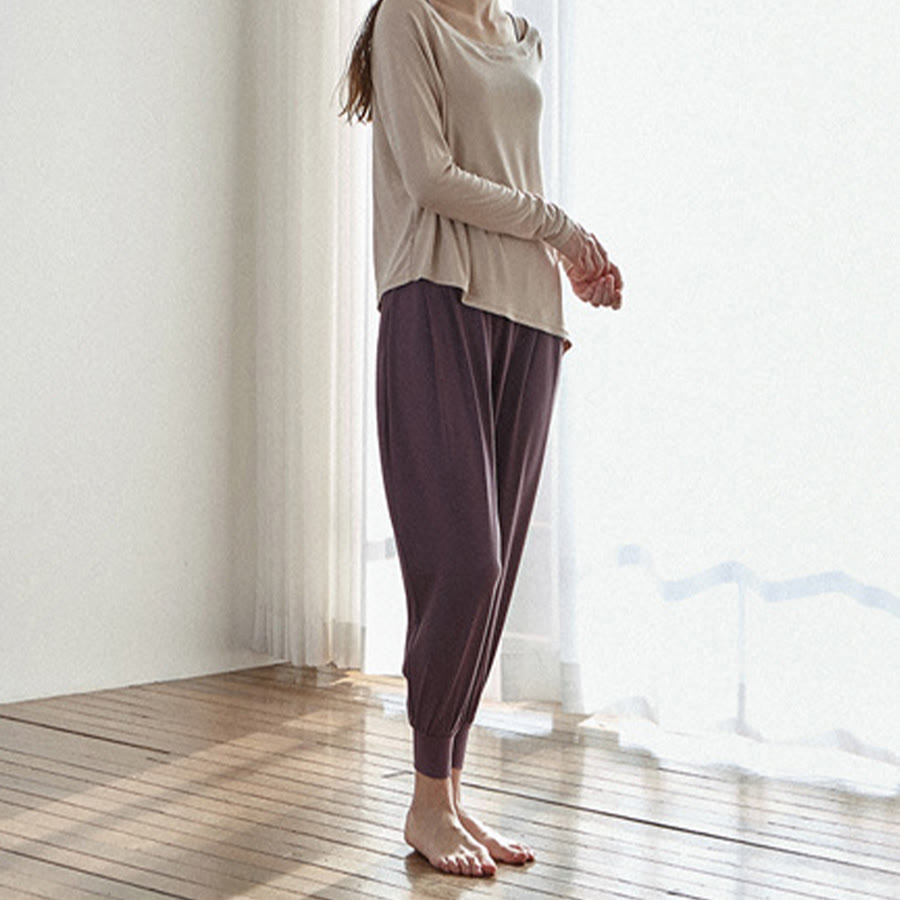 Pantaloni da jogging/yoga da donna Olivenorma Ultra High Waist Pleated Loose Harem Jogger. - image 8