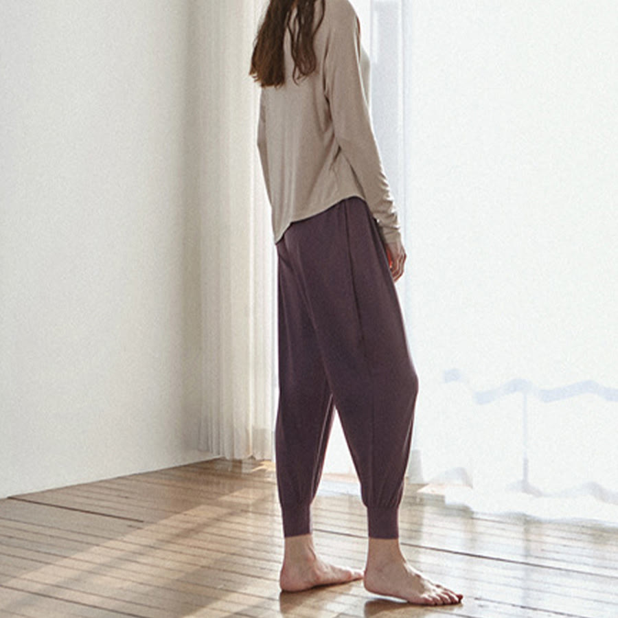 Pantaloni da jogging/yoga da donna Olivenorma Ultra High Waist Pleated Loose Harem Jogger. - image 7