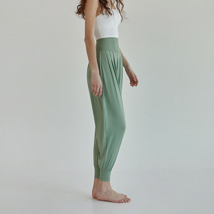 Pantaloni da jogging/yoga da donna Olivenorma Ultra High Waist Pleated Loose Harem Jogger. - image 29