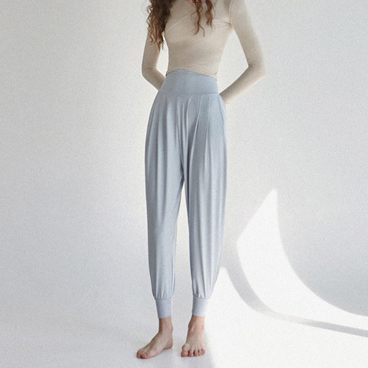 Pantaloni da jogging/yoga da donna Olivenorma Ultra High Waist Pleated Loose Harem Jogger. - image 12