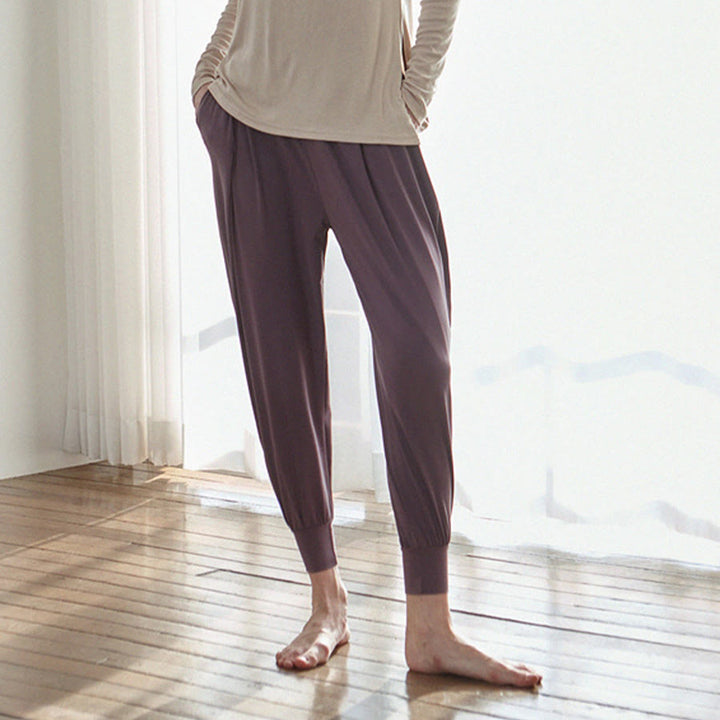 Pantaloni da jogging/yoga da donna Olivenorma Ultra High Waist Pleated Loose Harem Jogger. - image 9