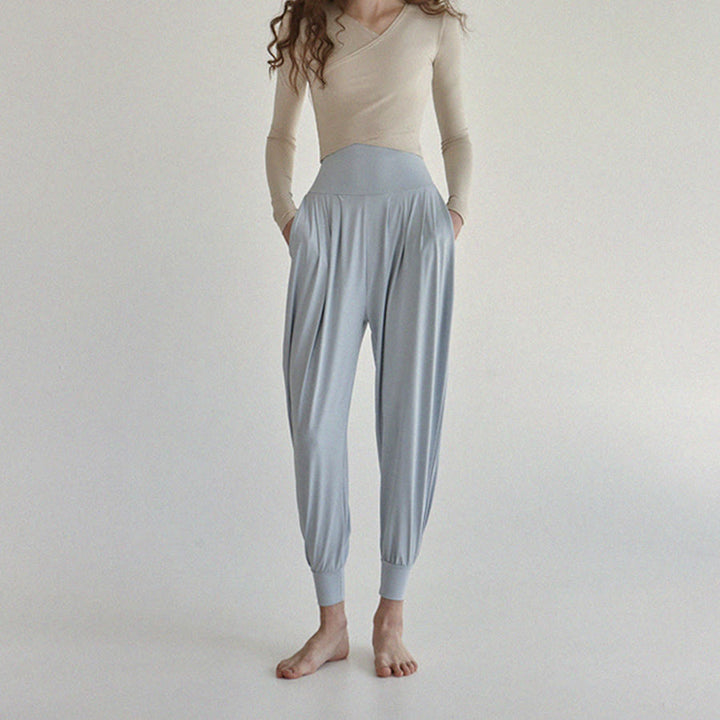 Pantaloni da jogging/yoga da donna Olivenorma Ultra High Waist Pleated Loose Harem Jogger. - image 14